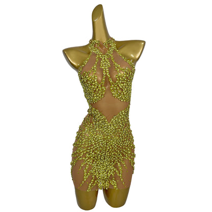 Huatuo Sparkly Crystal Prom Dresses