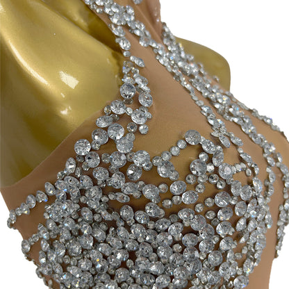 Huatuo Sparkly Crystal Prom Dresses