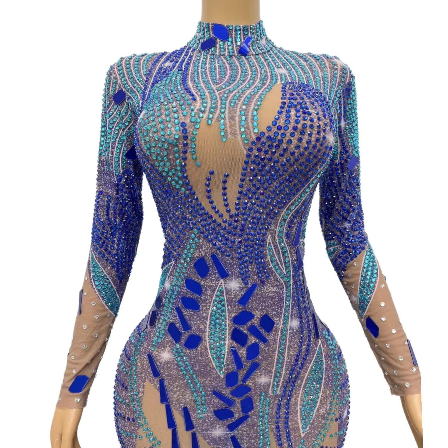 CELESINYI Xingkongding Crystal Vortex Gown