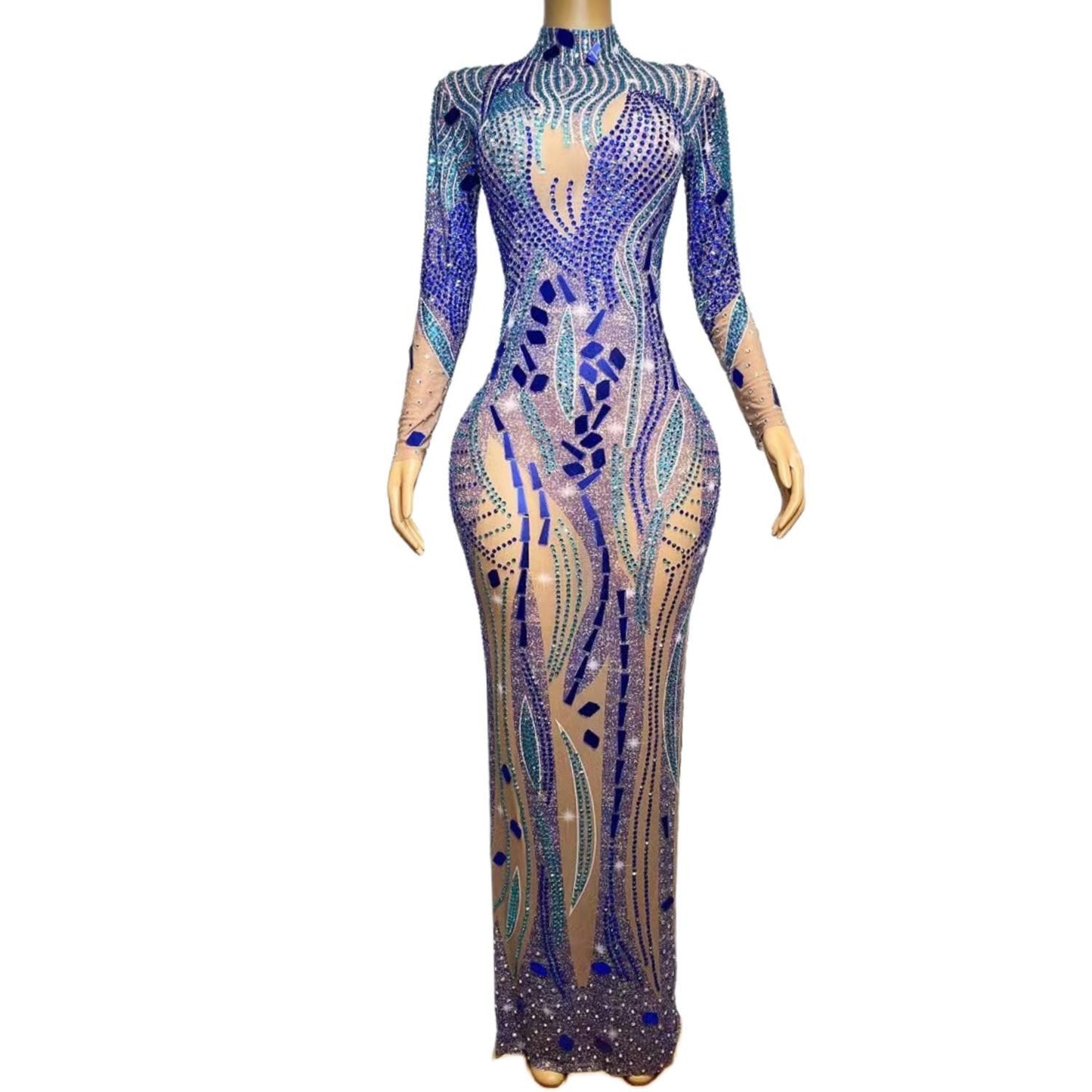 CELESINYI Xingkongding Crystal Vortex Gown