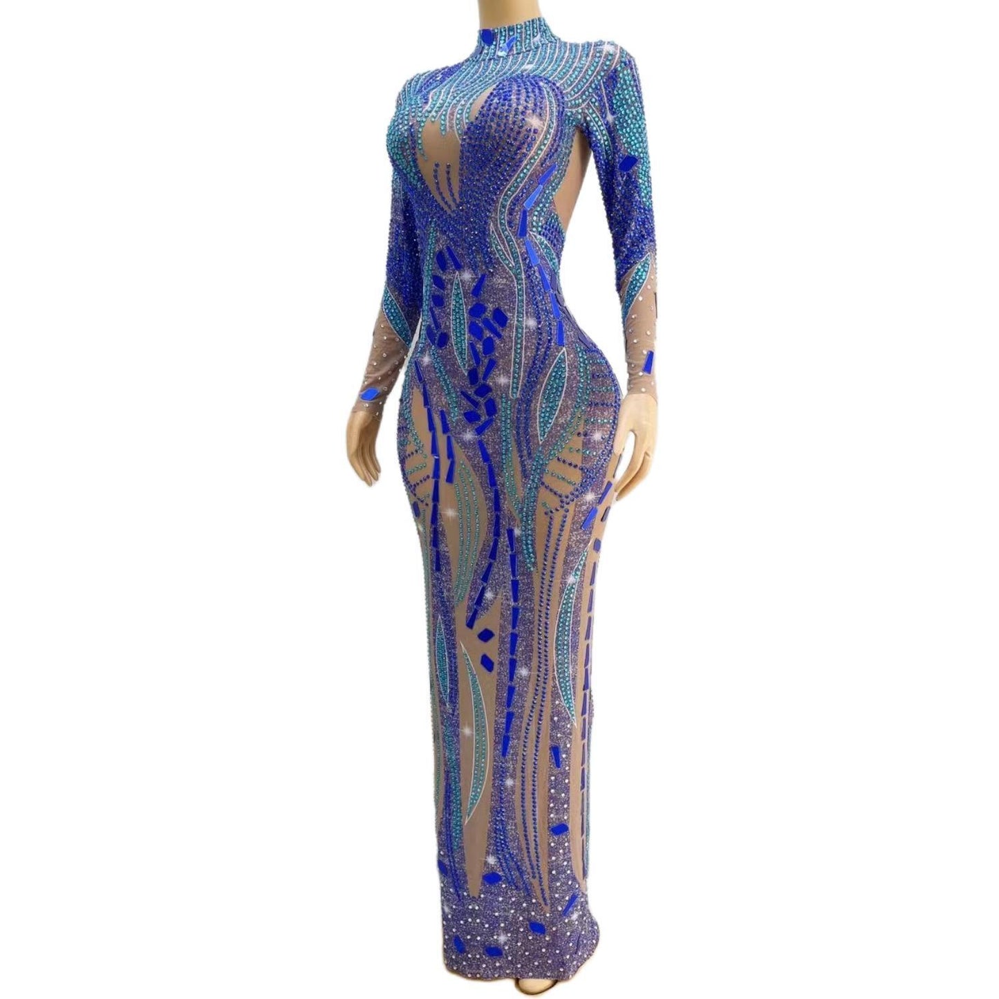 CELESINYI Xingkongding Crystal Vortex Gown