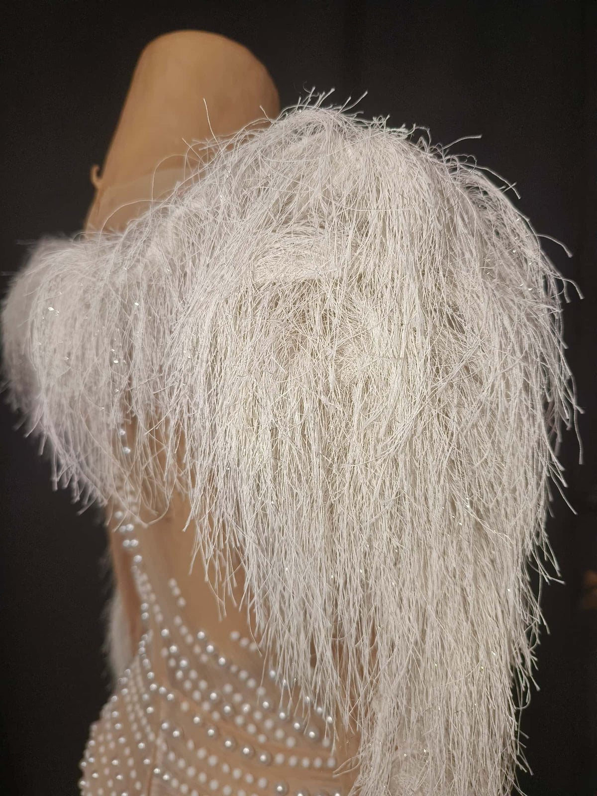 CELESINYI Bingshuang Crystal Pearl Unitard