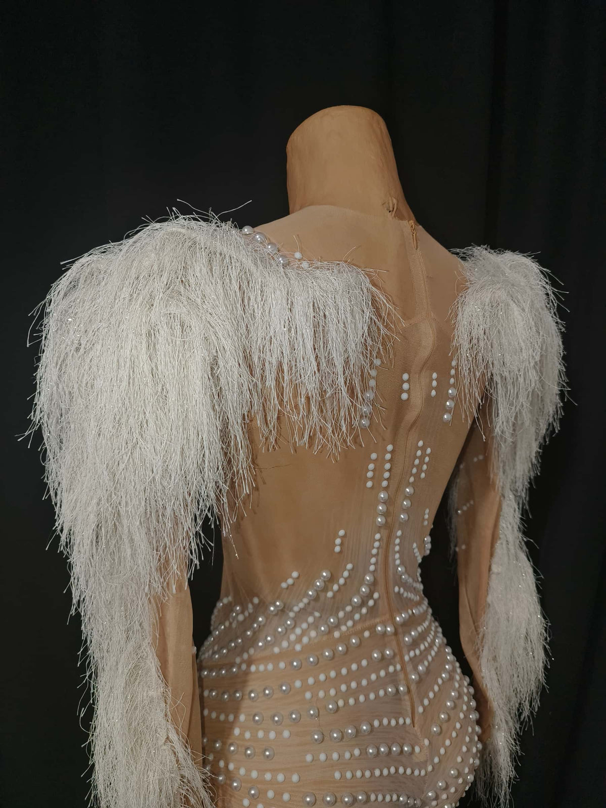CELESINYI Bingshuang Crystal Pearl Unitard