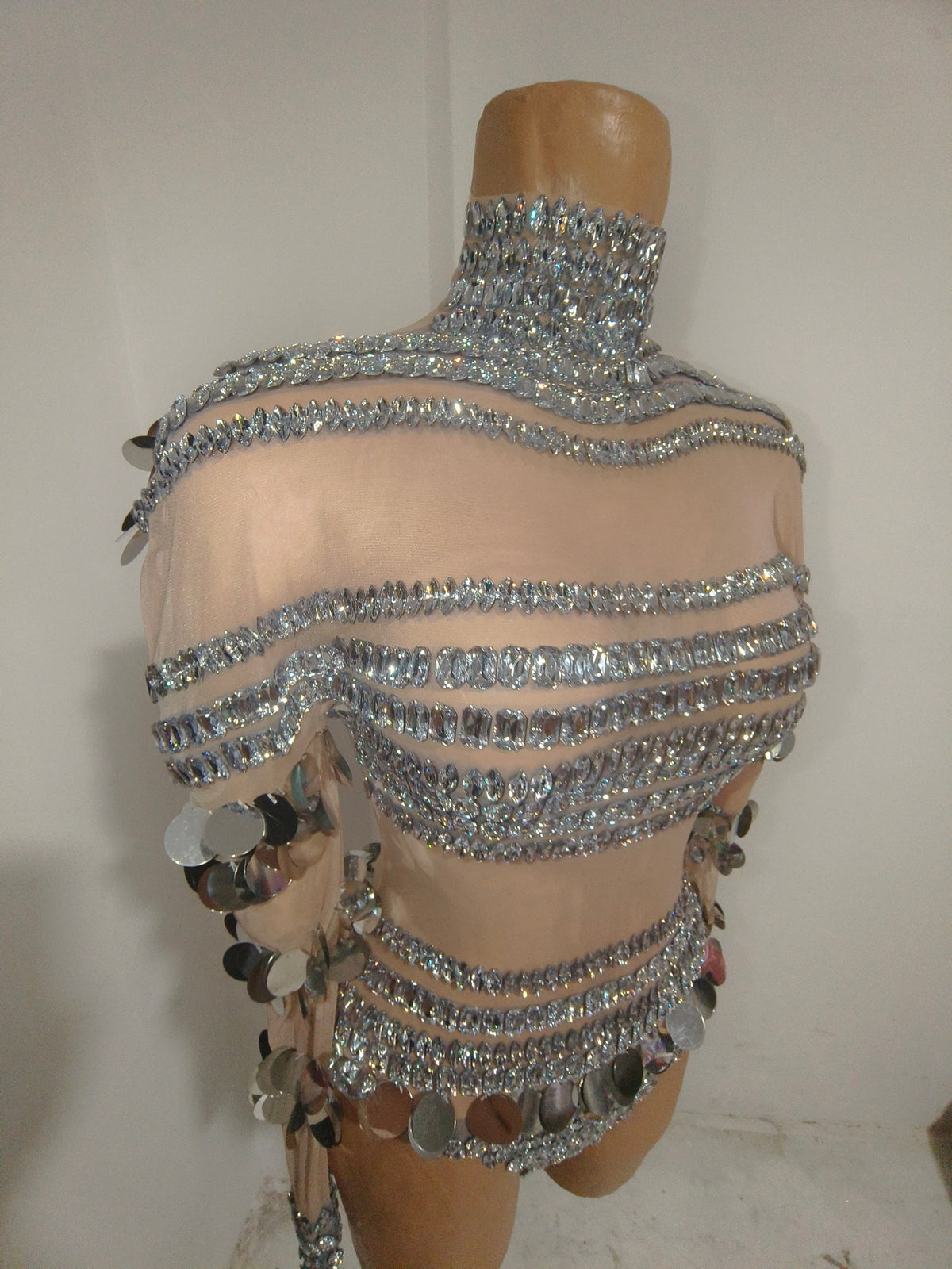 CELESINYI Jiamian Crystal Silver Crop Set