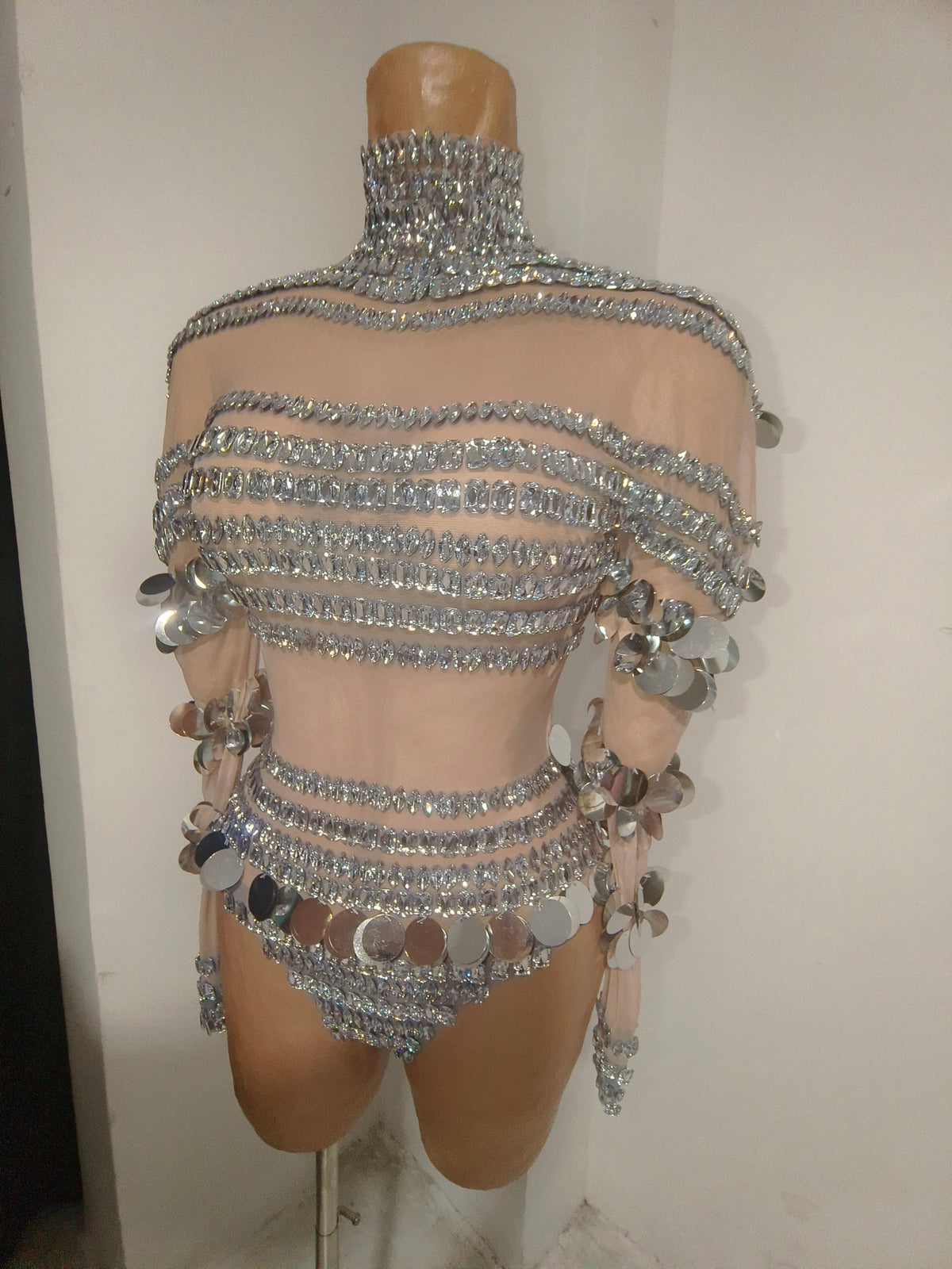 CELESINYI Jiamian Crystal Silver Crop Set