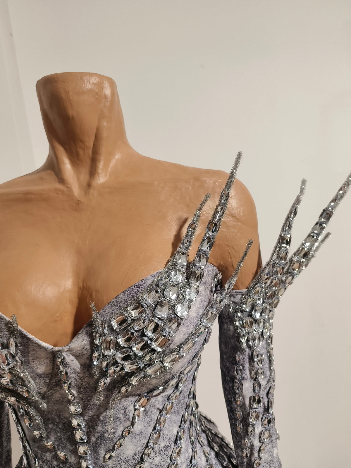 CELESINYI Leidian Crystal Marble Bodysuit