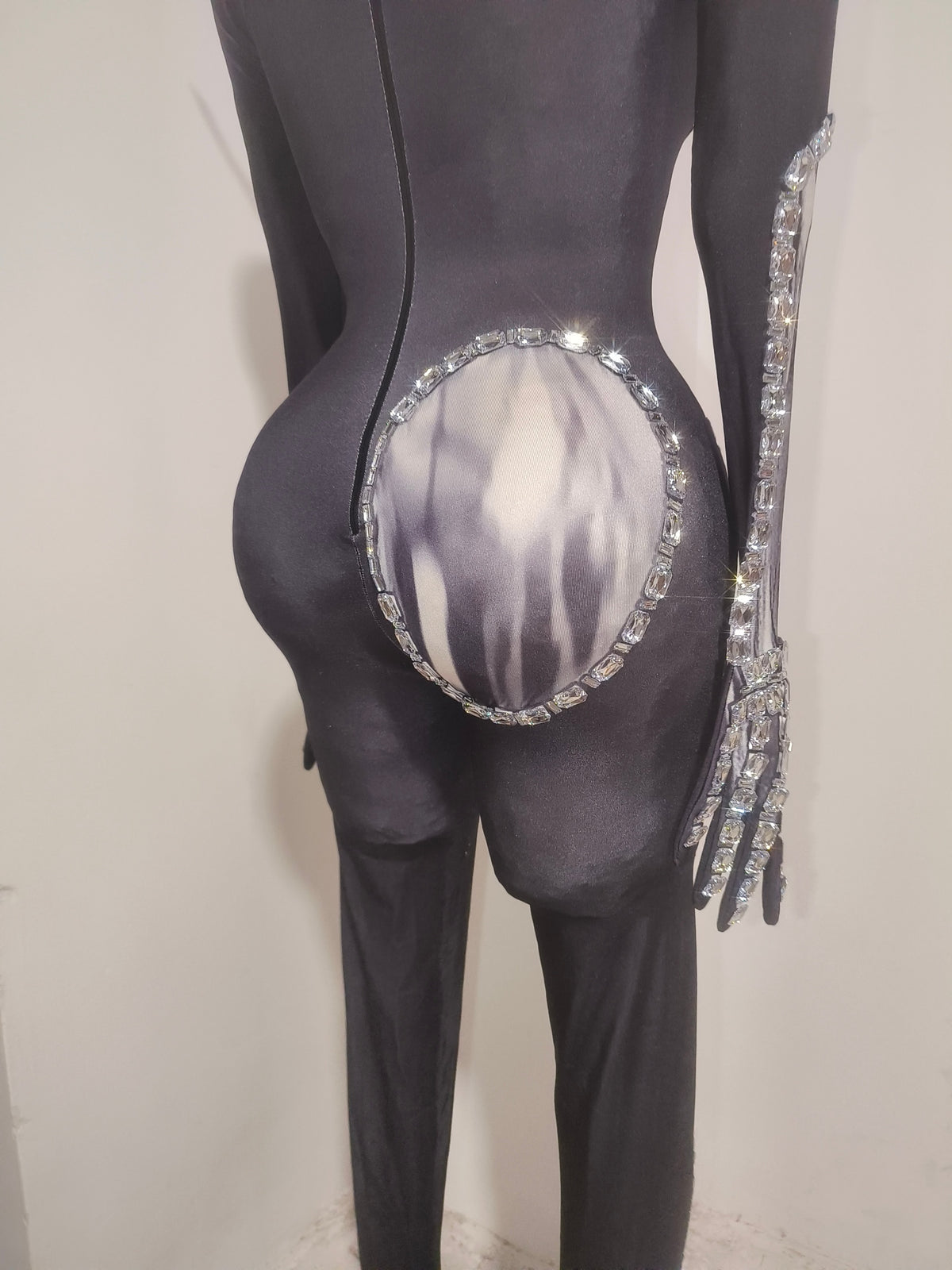 CELESINYI Tieban Crystal Liquid Metal Catsuit