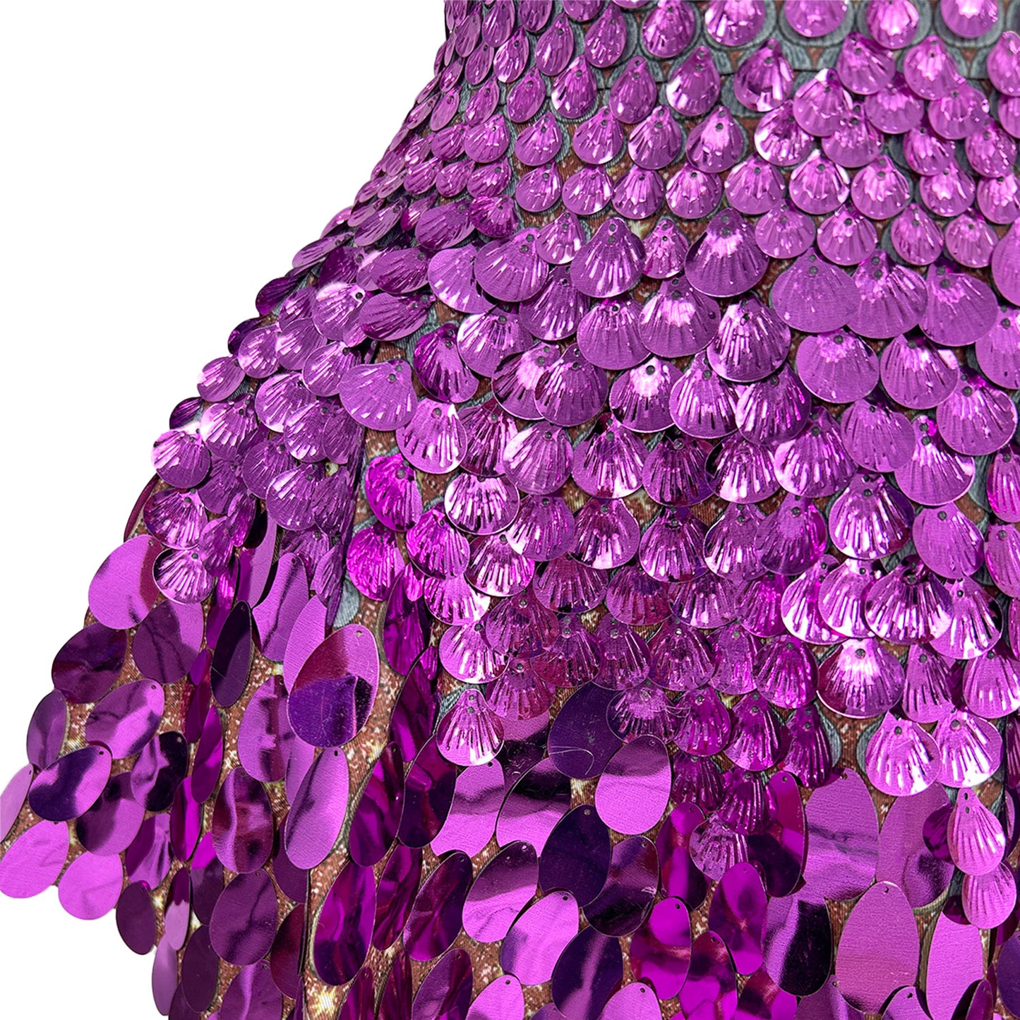 Jinsique Sexy Rose Red Shell Sequins Mini Dress