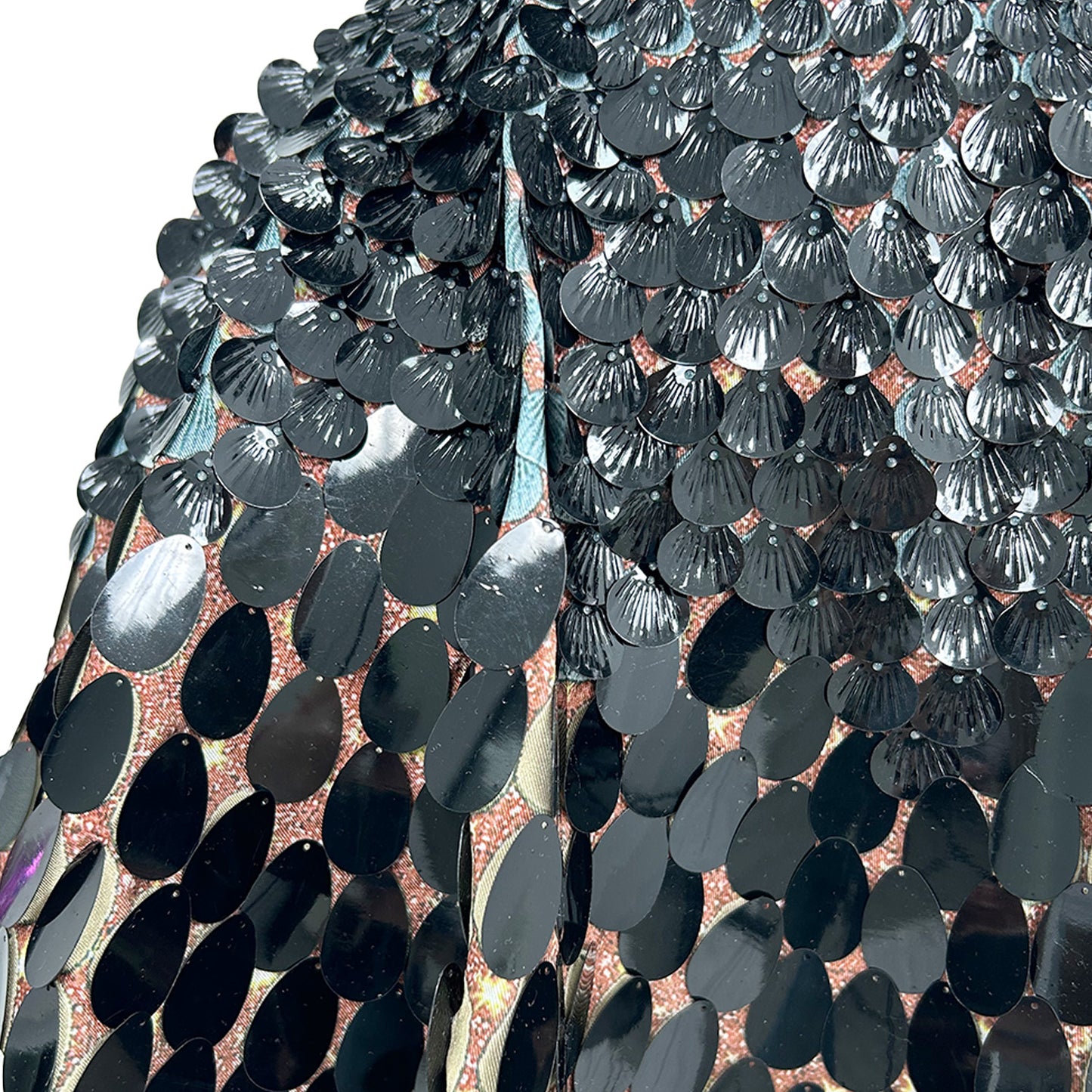 Jinsique Sexy Black Shell Sequins Mini Dress