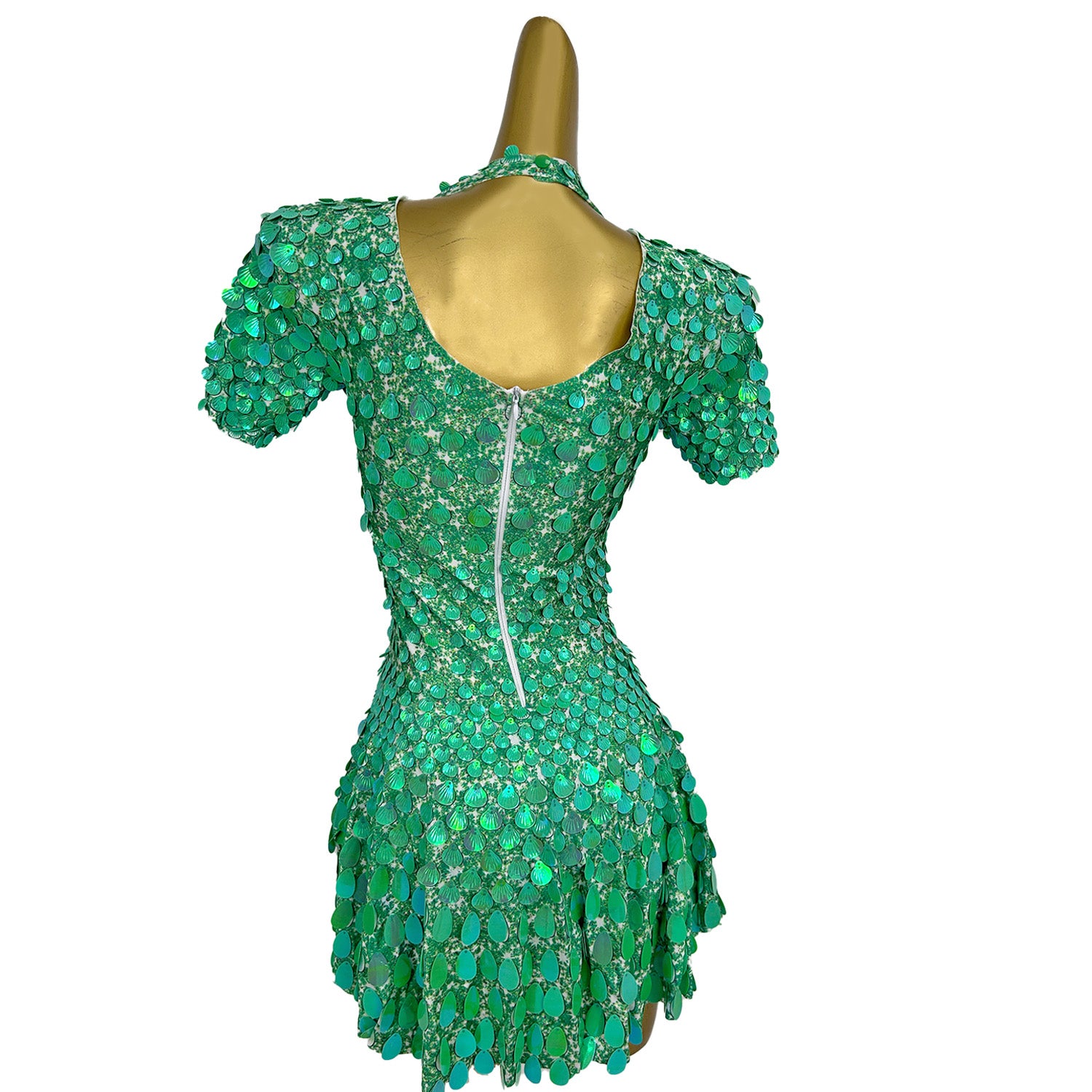 Jinsique Sexy Maritaka Shell Sequins Mini Dress