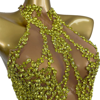 Huatuo Sparkly Crystal Prom Dresses