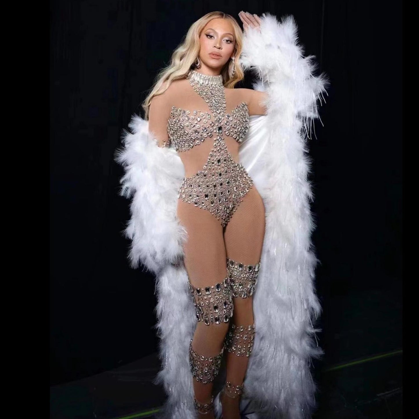 CELESINYI Dunpai Crystal Shield Bodysuit