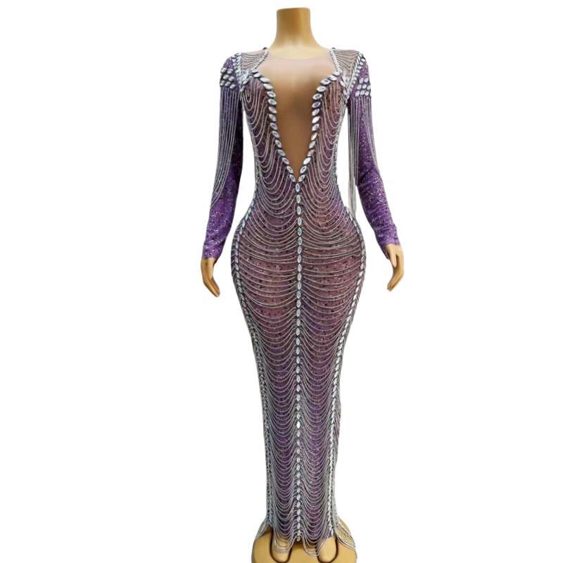 CELESINYI Caihua Crystal Purple Gown