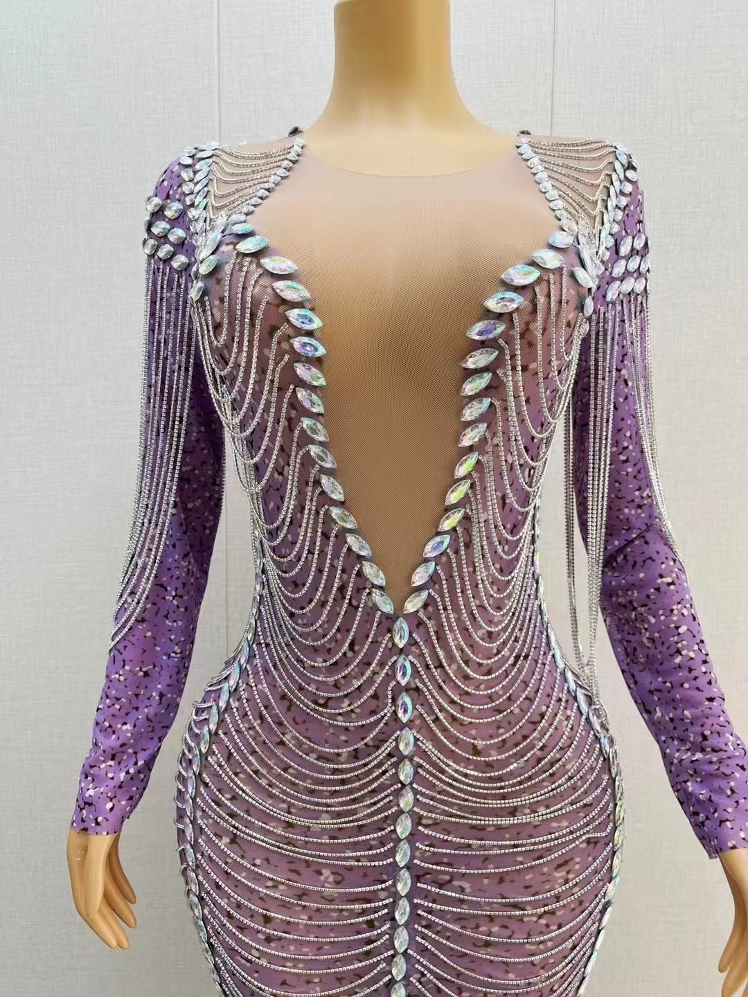 CELESINYI Caihua Crystal Purple Gown