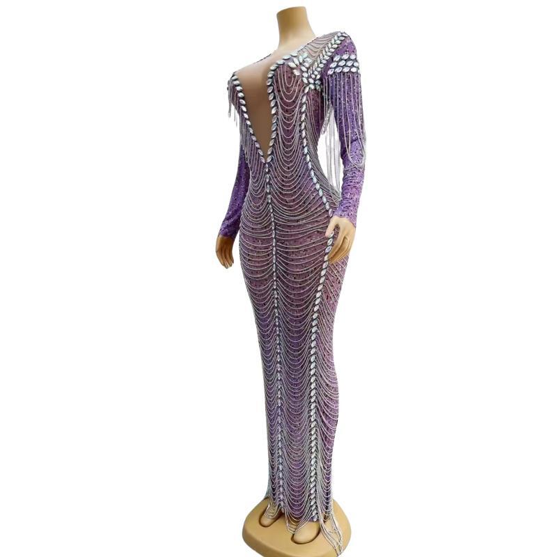 CELESINYI Caihua Crystal Purple Gown