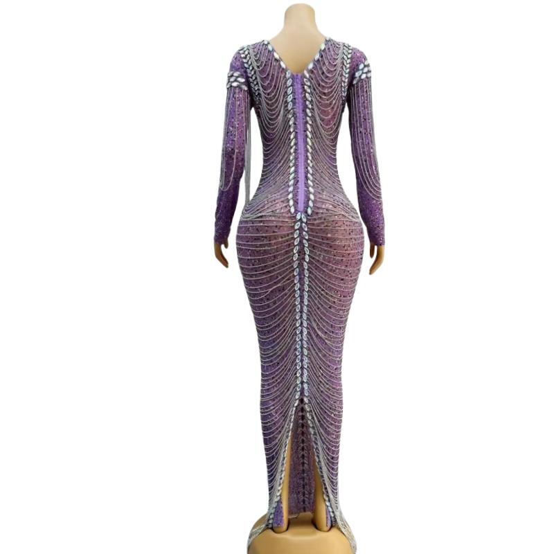 CELESINYI Caihua Crystal Purple Gown