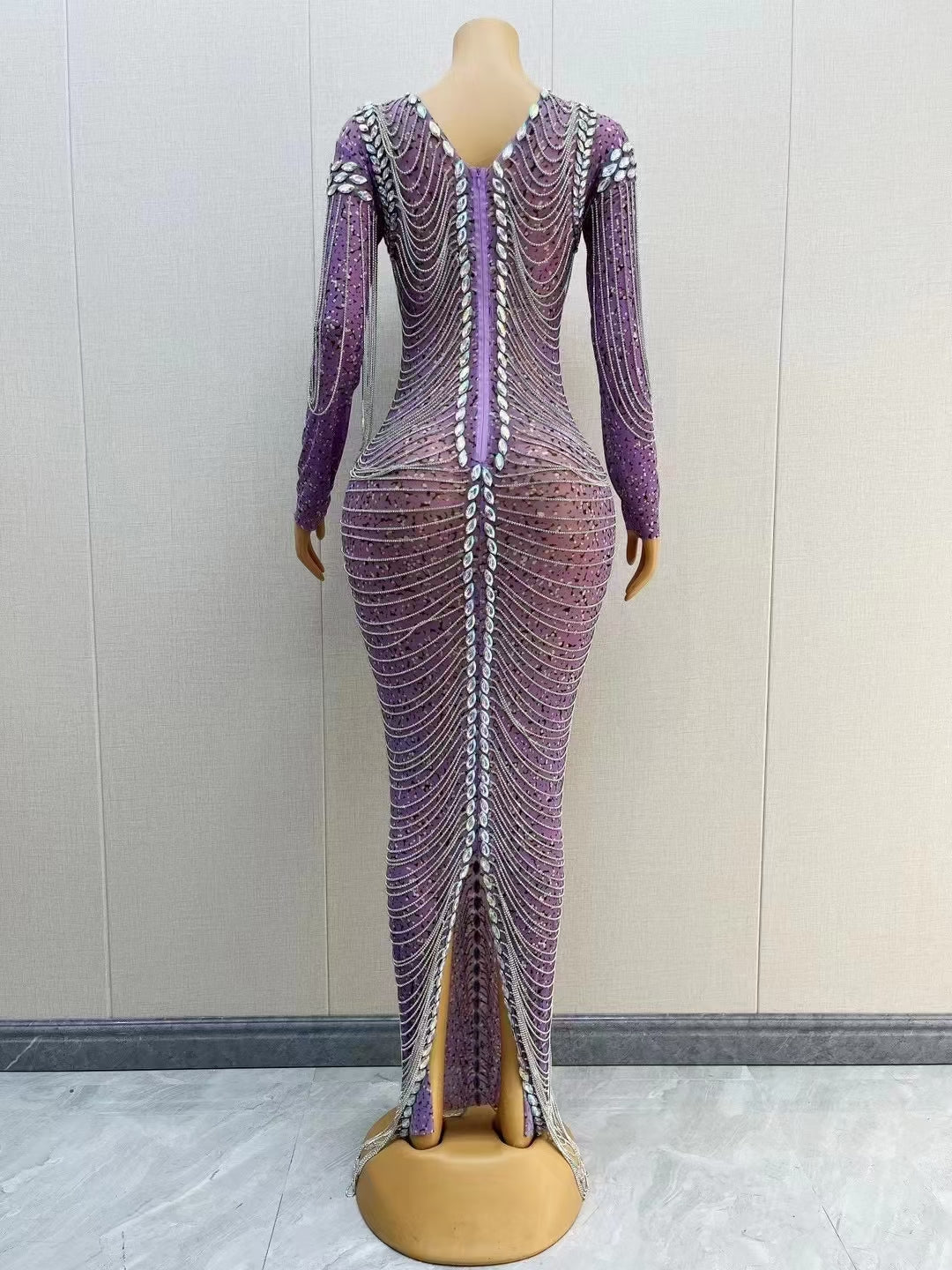 CELESINYI Caihua Crystal Purple Gown