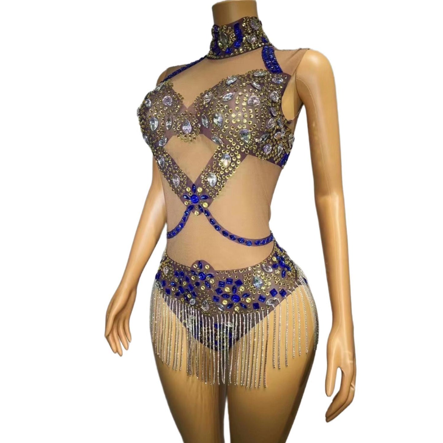 CELESINYI Yaoji Crystal X Bodysuit