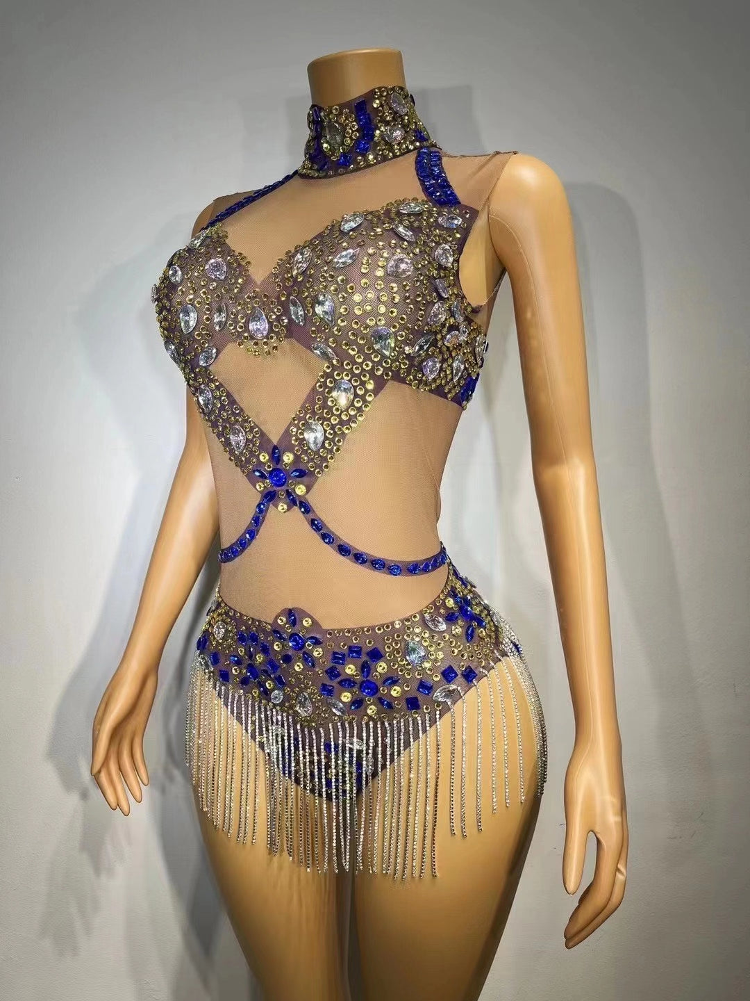 CELESINYI Yaoji Crystal X Bodysuit