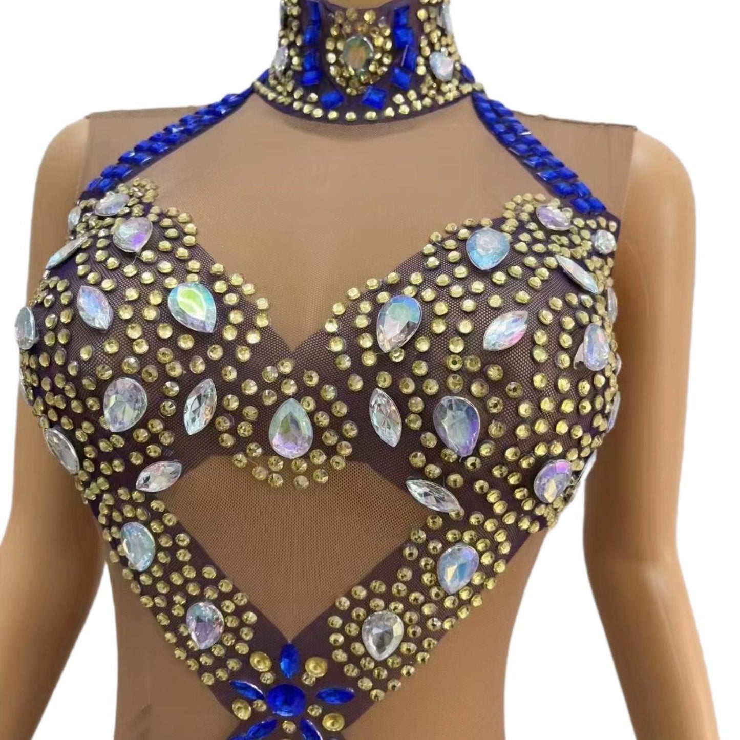 CELESINYI Yaoji Crystal X Bodysuit