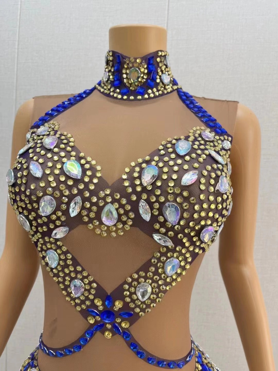 CELESINYI Yaoji Crystal X Bodysuit