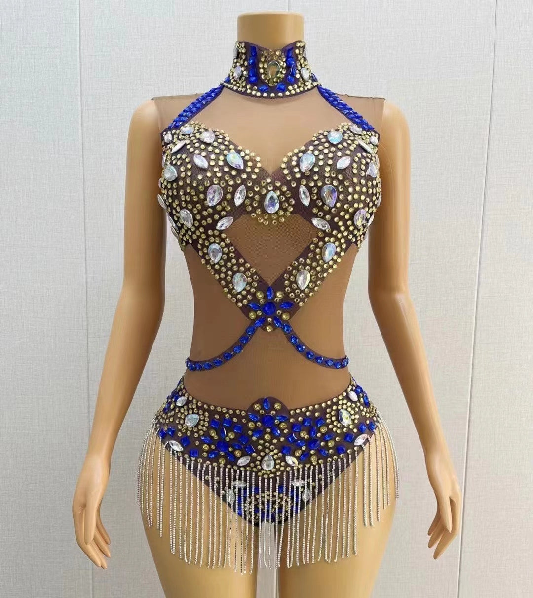CELESINYI Yaoji Crystal X Bodysuit