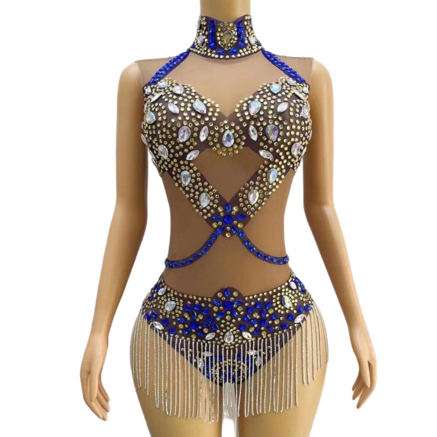 CELESINYI Yaoji Crystal X Bodysuit