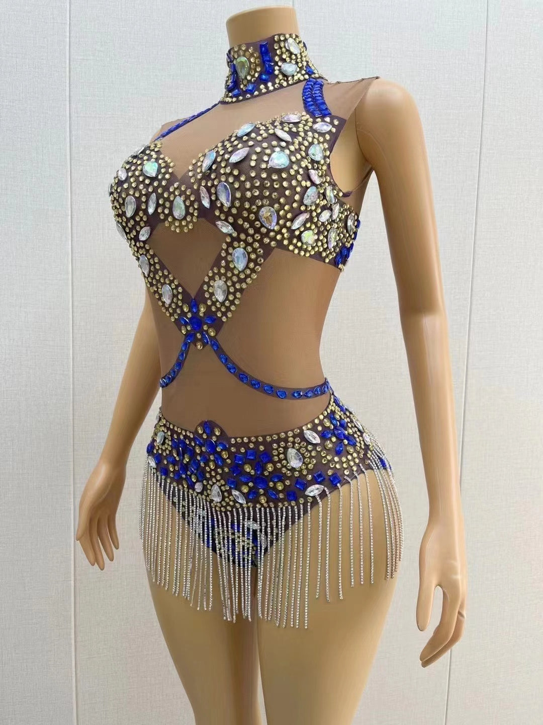 CELESINYI Yaoji Crystal X Bodysuit