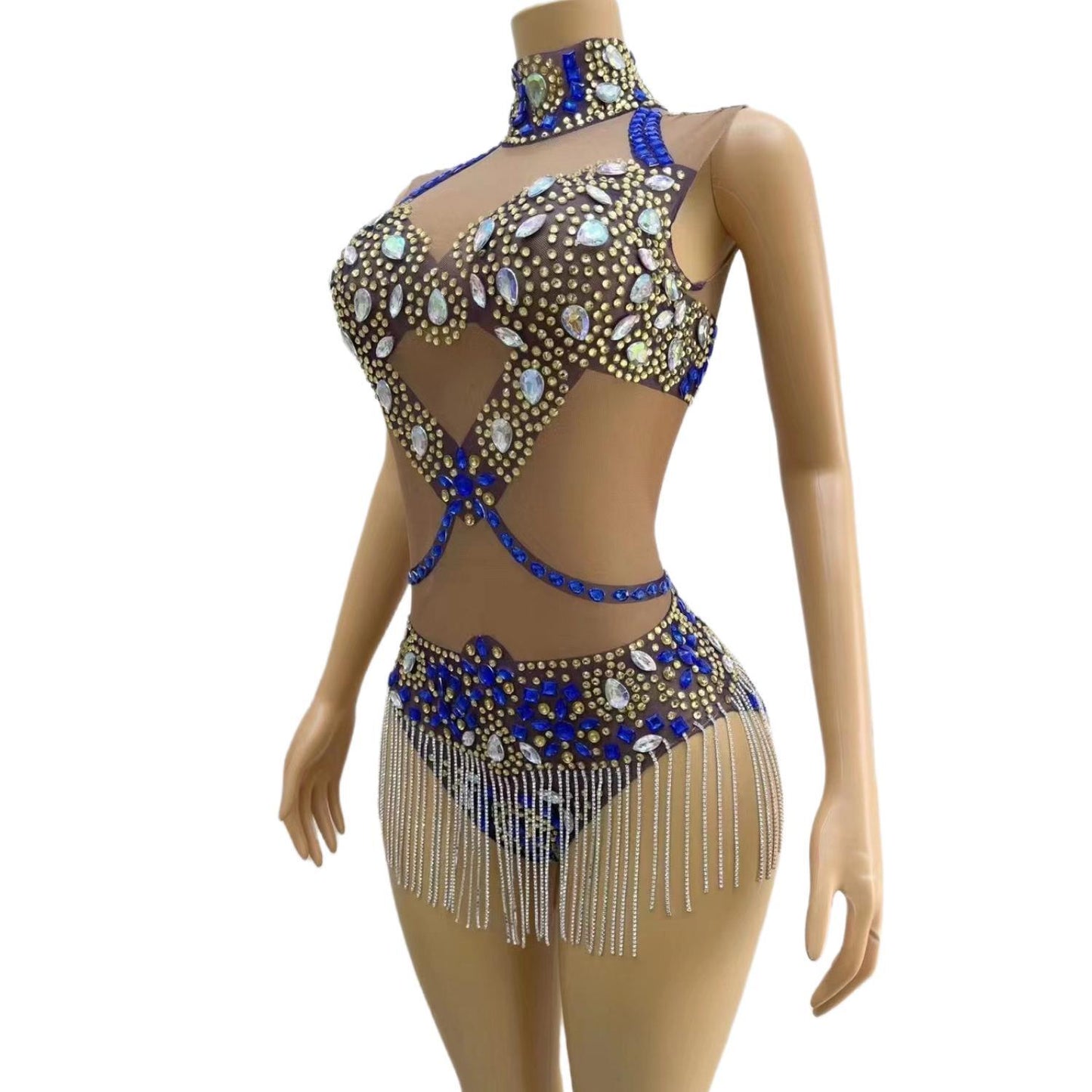 CELESINYI Yaoji Crystal X Bodysuit