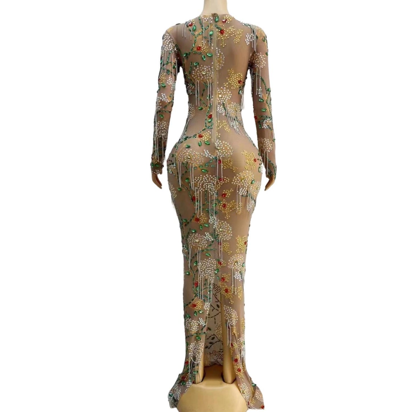 CELESINYI Cuizhu Crystal Mermaid Gown
