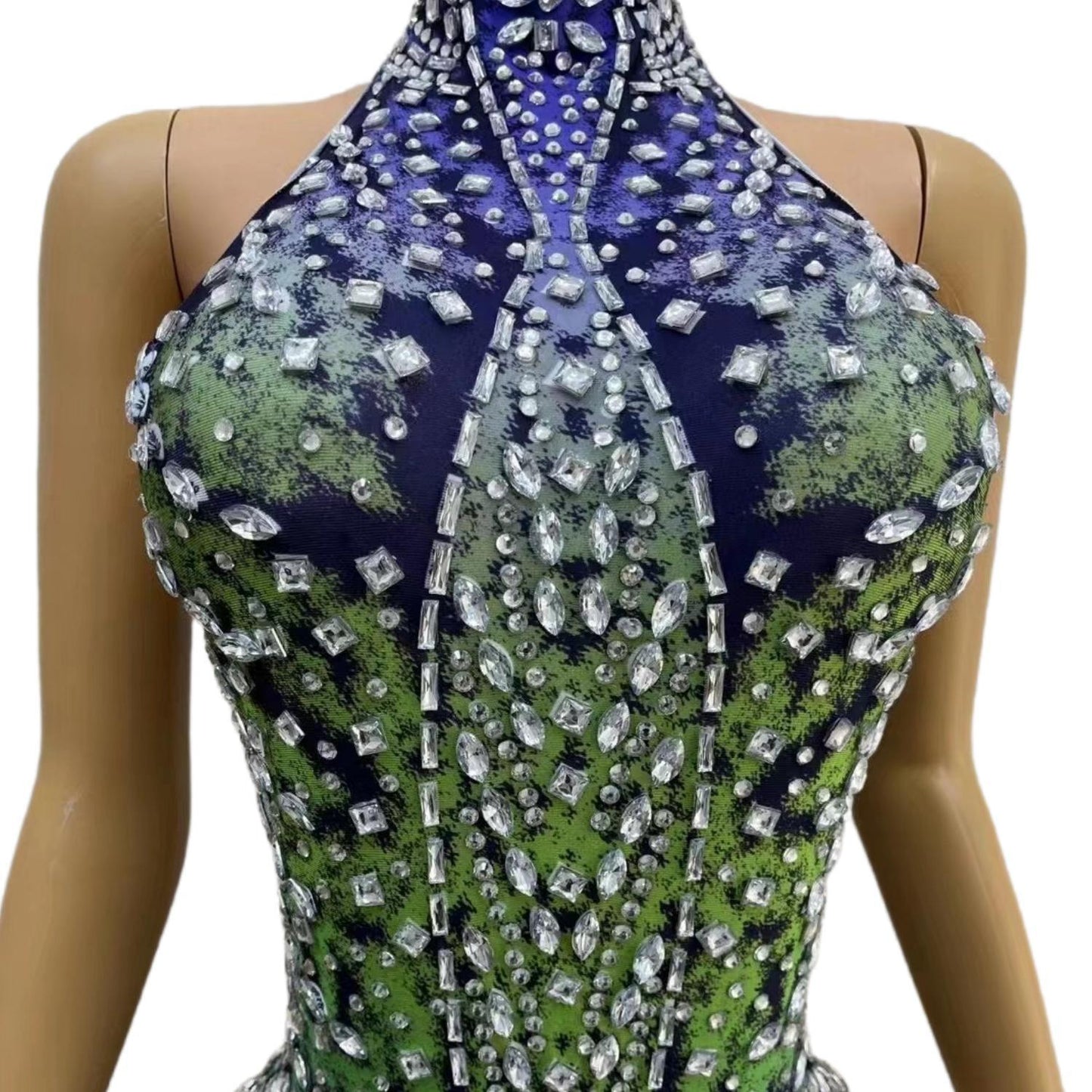 CELESINYI Xinghai Crystal Camo Bodysuit