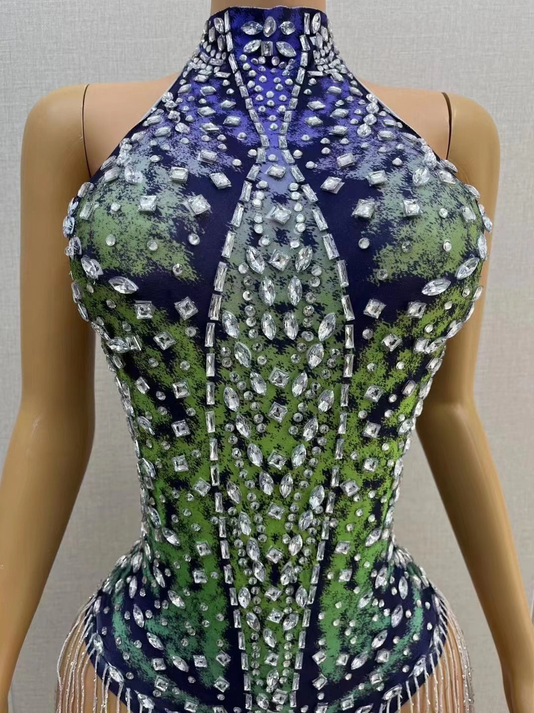 CELESINYI Xinghai Crystal Camo Bodysuit