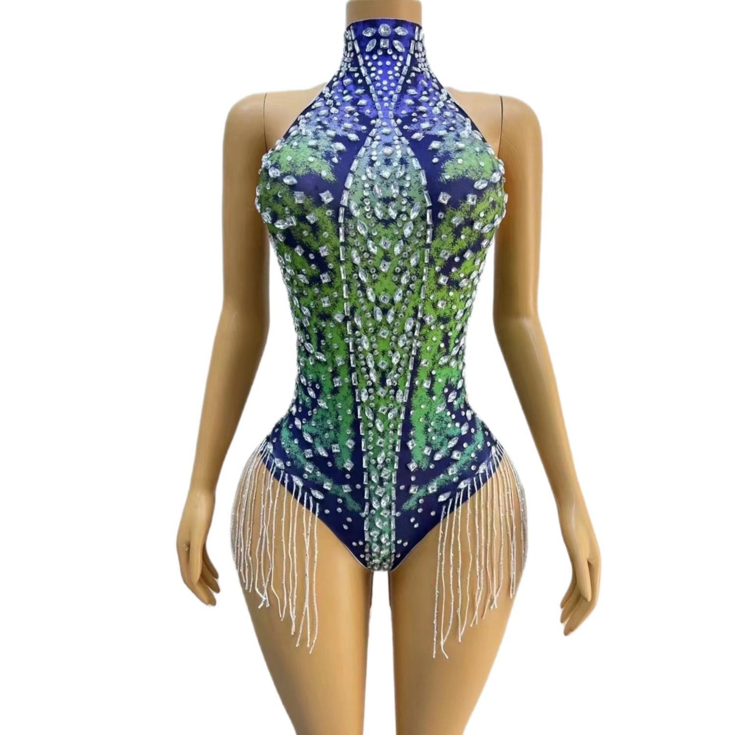CELESINYI Xinghai Crystal Camo Bodysuit