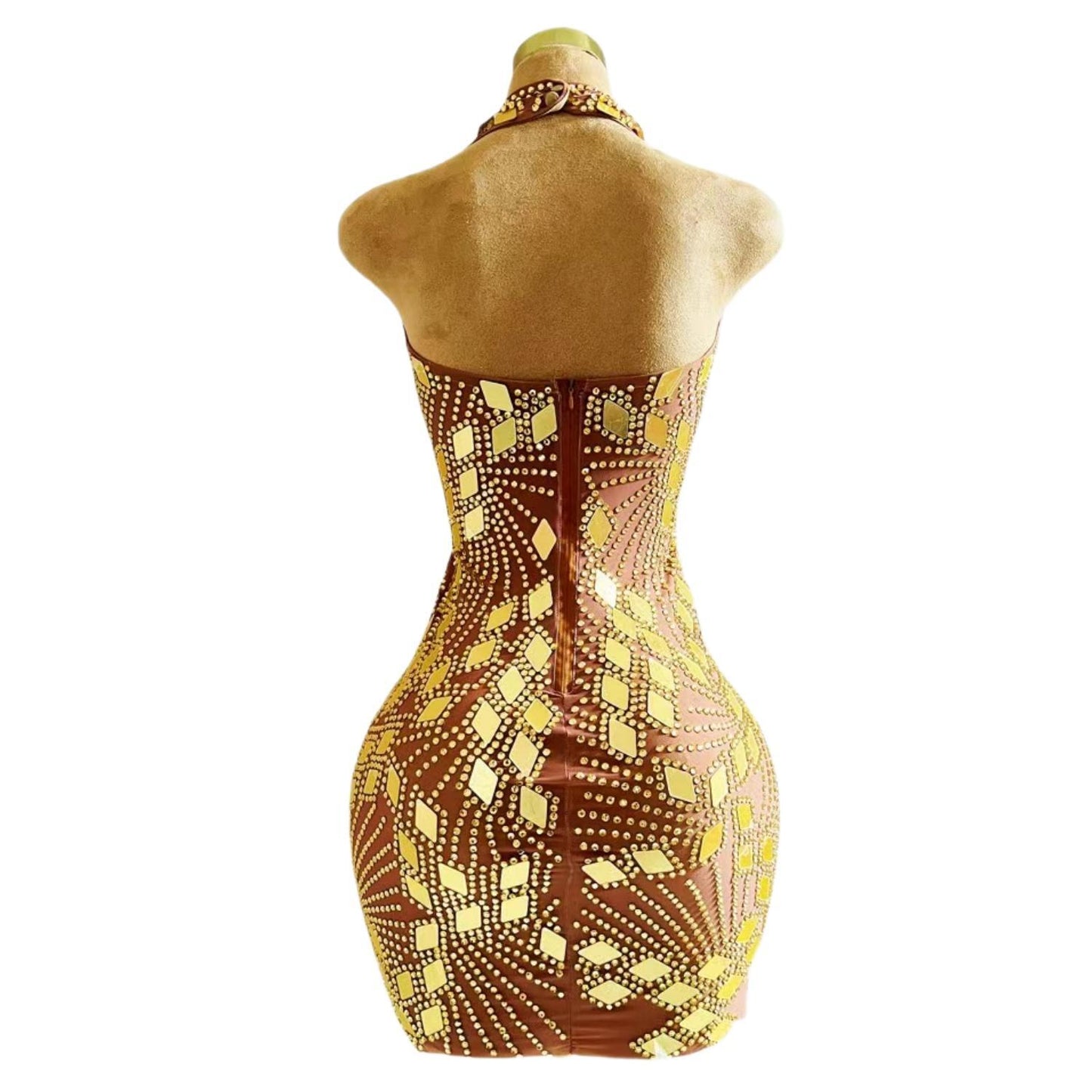 CELESINYI Jihejingpian Crystal Mirror Bodysuit