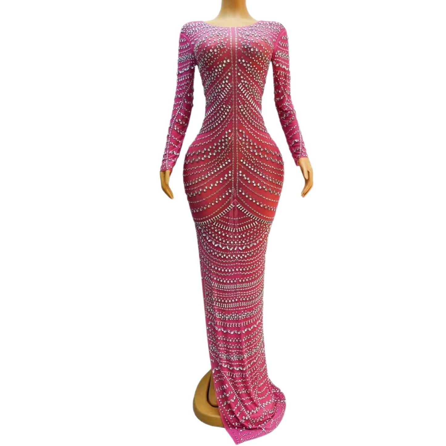 CELESINYI Huabao Crystal Rose Gown