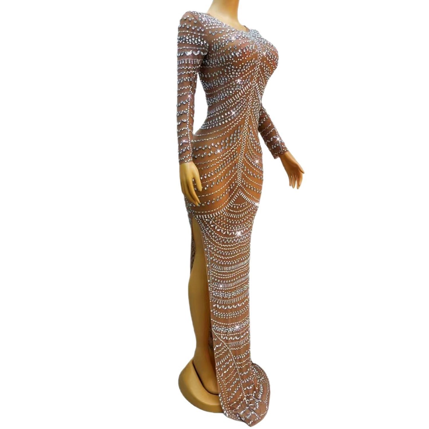 CELESINYI Huabao Crystal Rose Gown