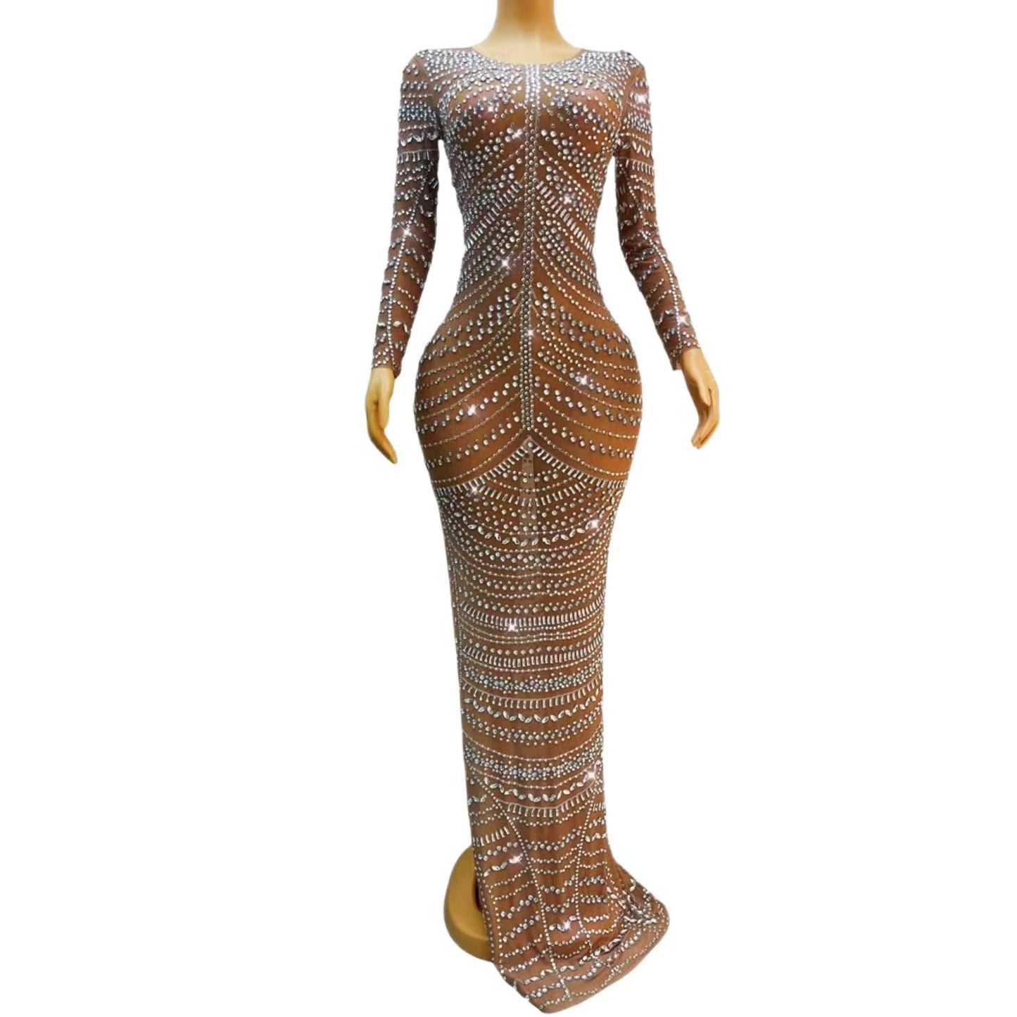 CELESINYI Huabao Crystal Rose Gown