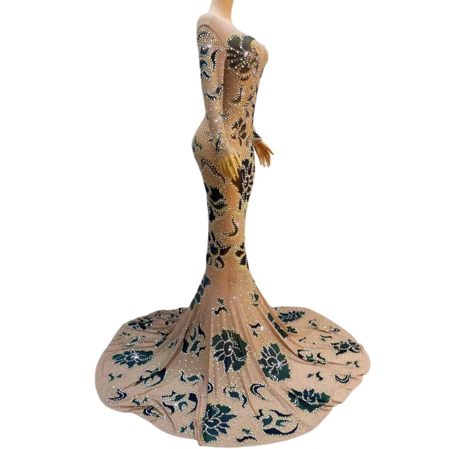 CELESINYI Heijinfeicui Crystal Mermaid Gown