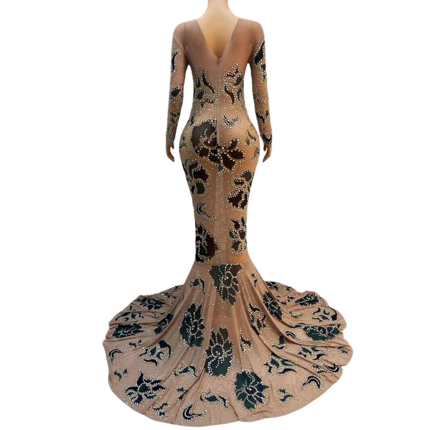 CELESINYI Heijinfeicui Crystal Mermaid Gown