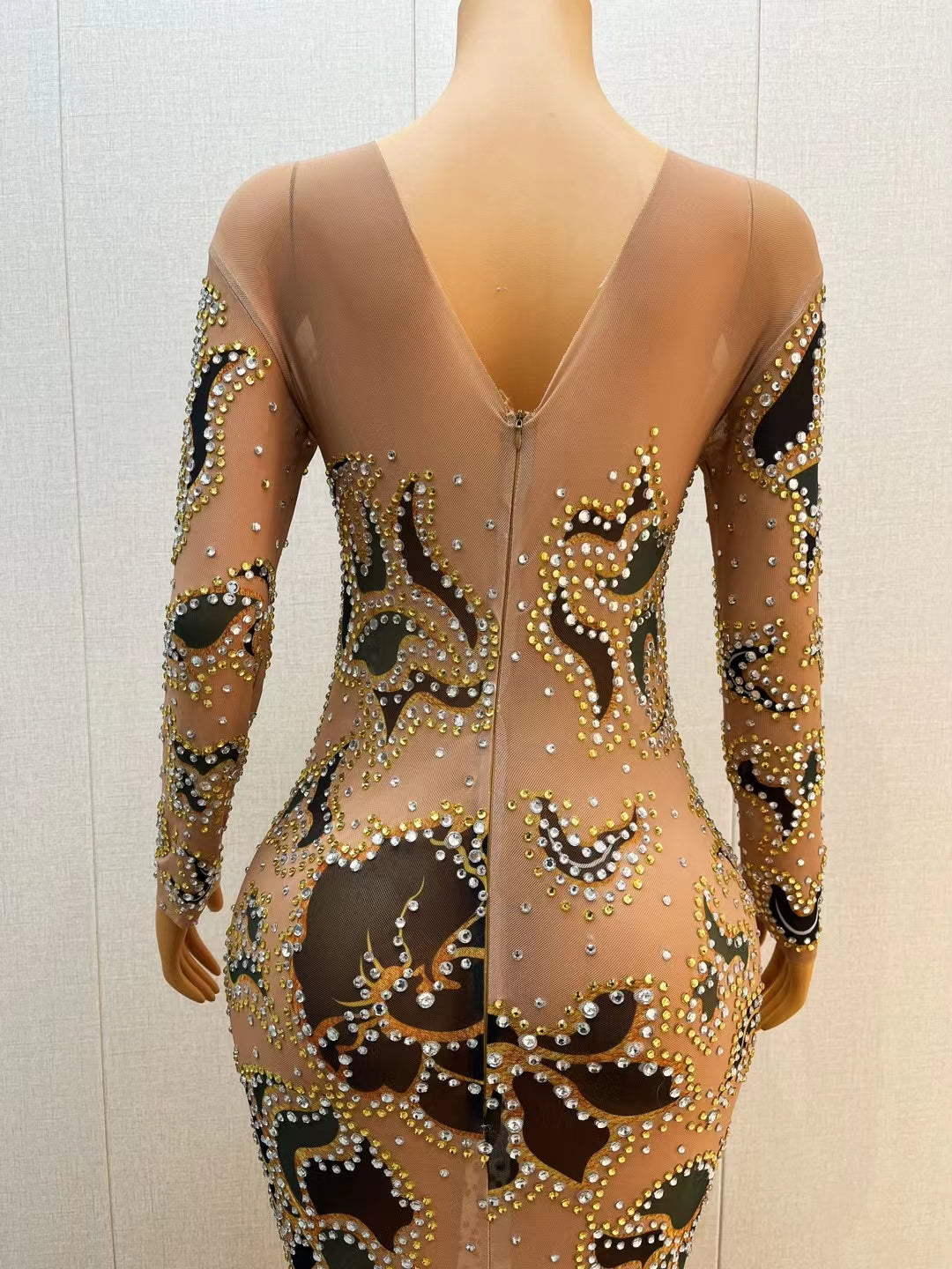 CELESINYI Heijinfeicui Crystal Mermaid Gown