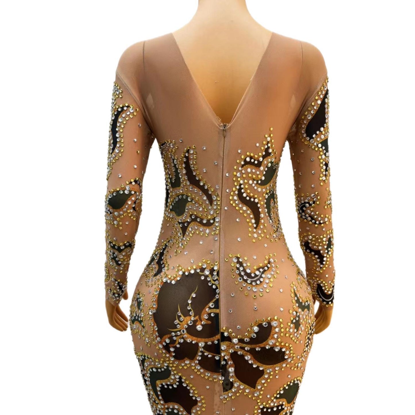 CELESINYI Heijinfeicui Crystal Mermaid Gown