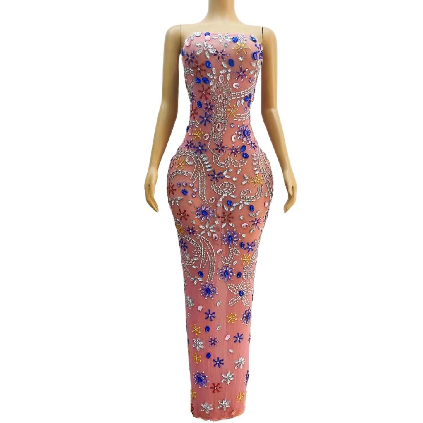 CELESINYI Tangren Crystal Naked Gown