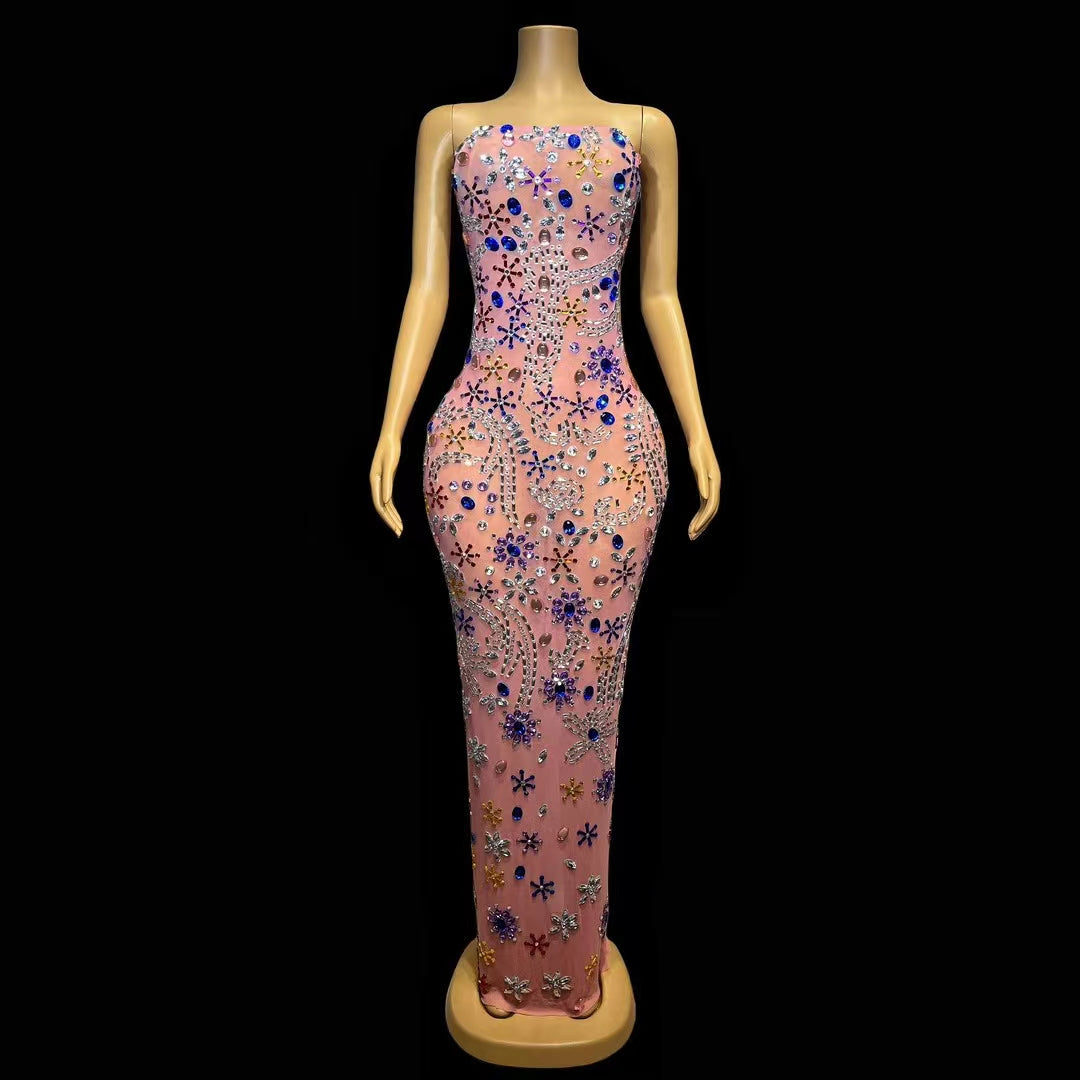 CELESINYI Tangren Crystal Naked Gown
