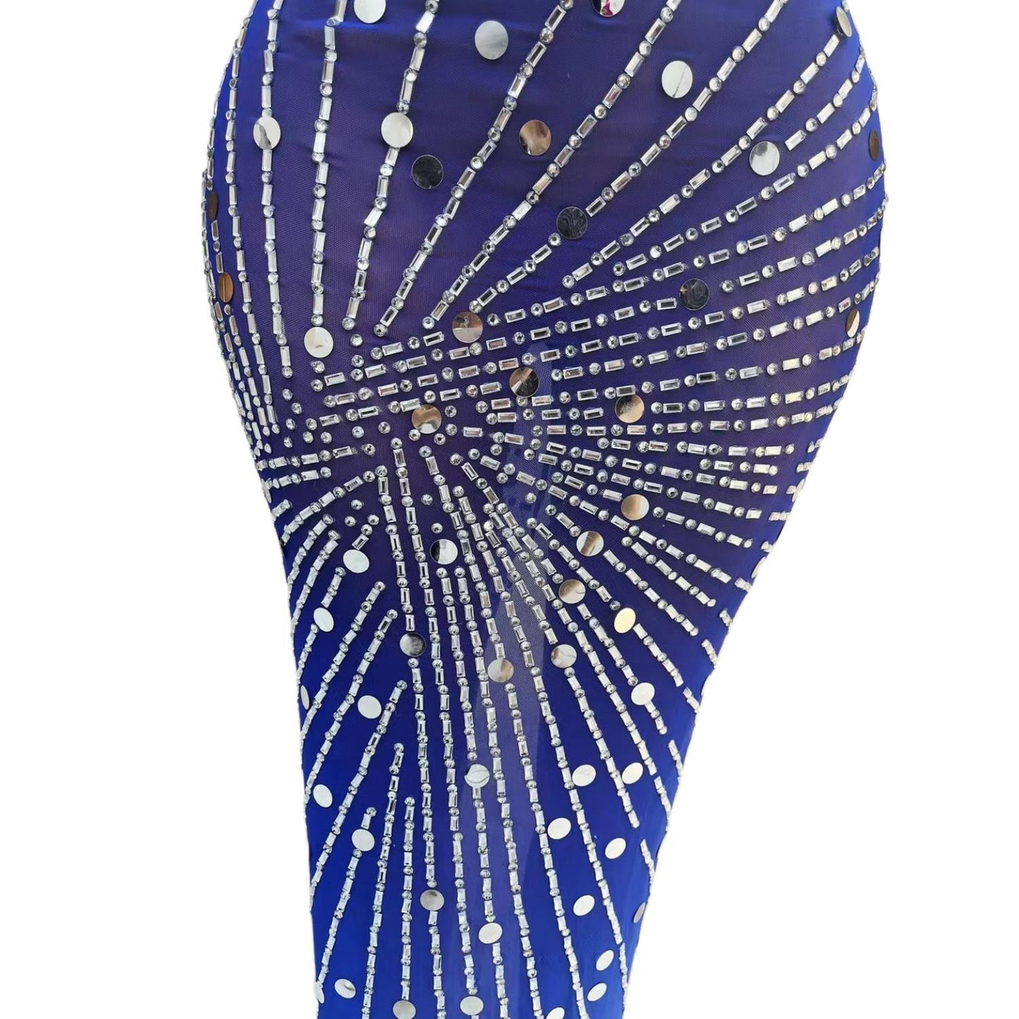 CELESINYI Lanwen Crystal Sapphire Gown