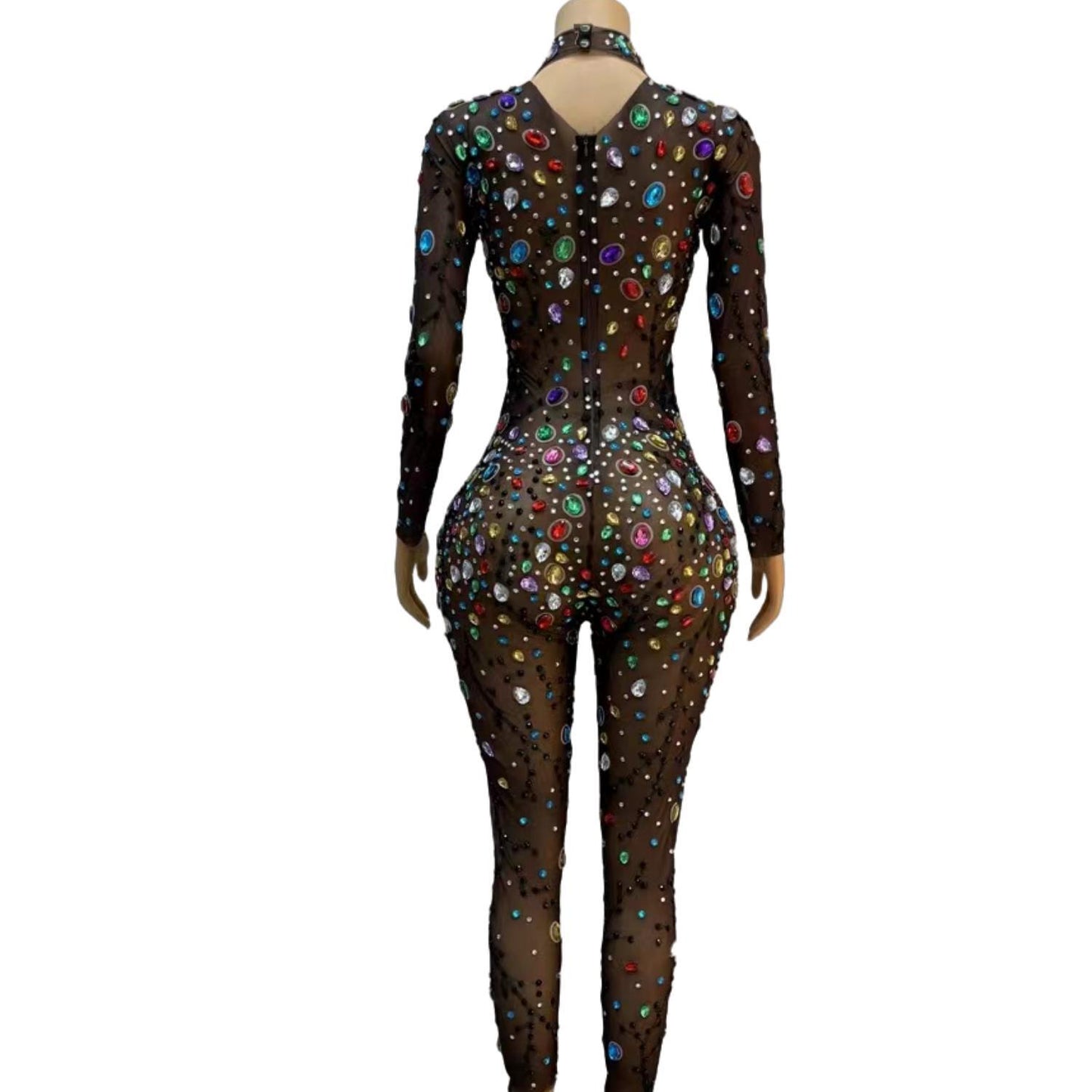 CELESINYI Heimanteng Crystal Vine Bodysuit