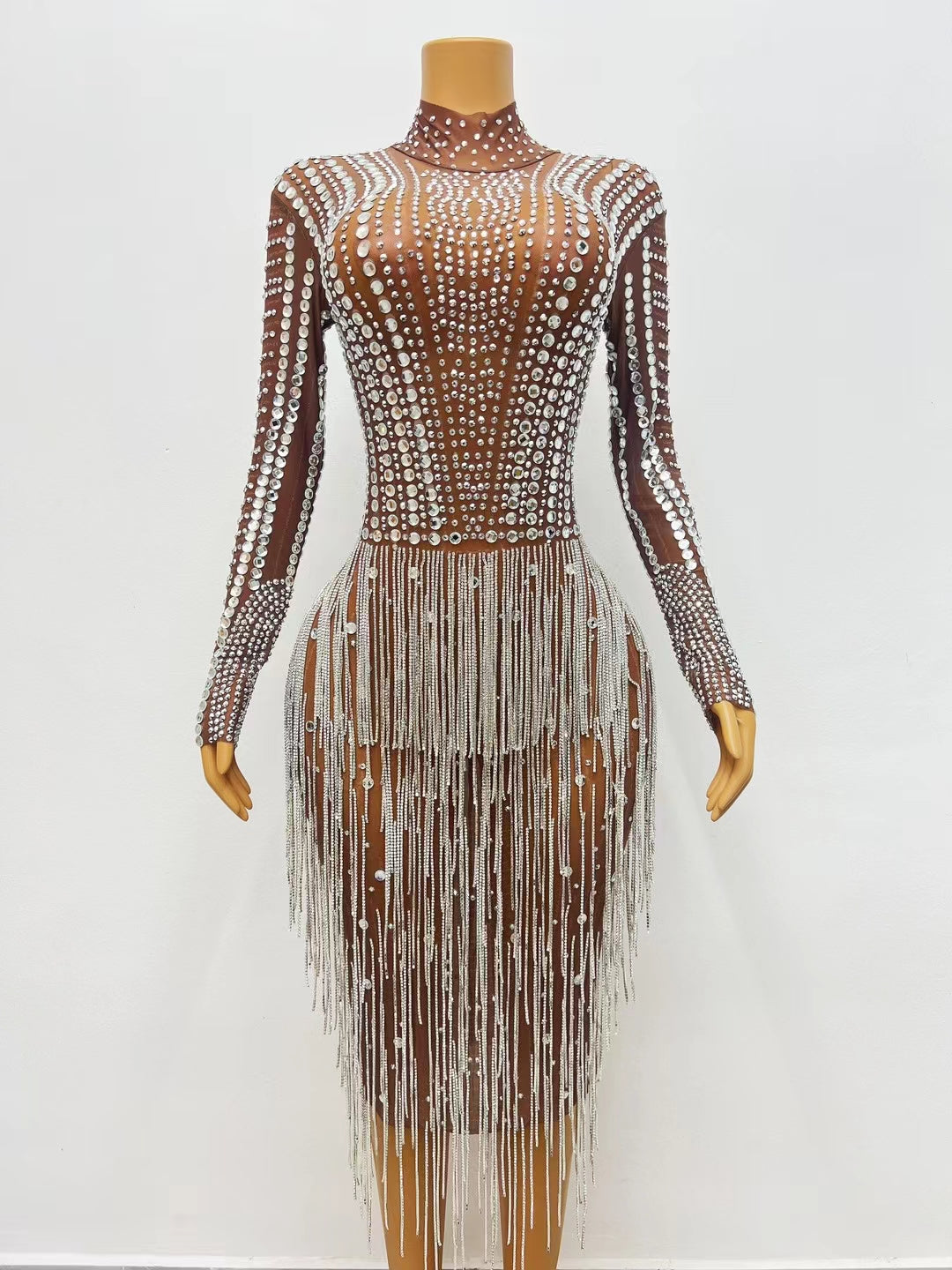 CELESINYI Zongbai Crystal Naked Gown