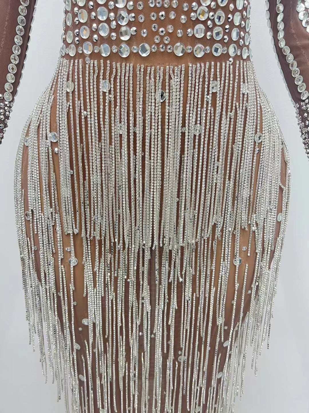 CELESINYI Zongbai Crystal Naked Gown