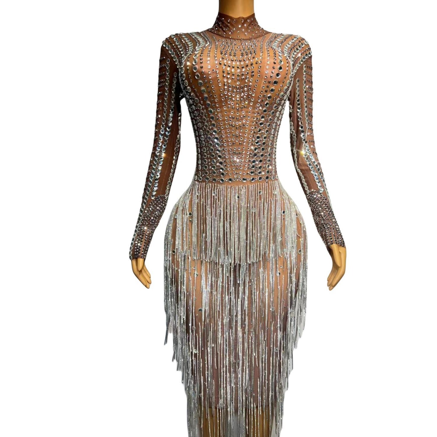 CELESINYI Zongbai Crystal Naked Gown