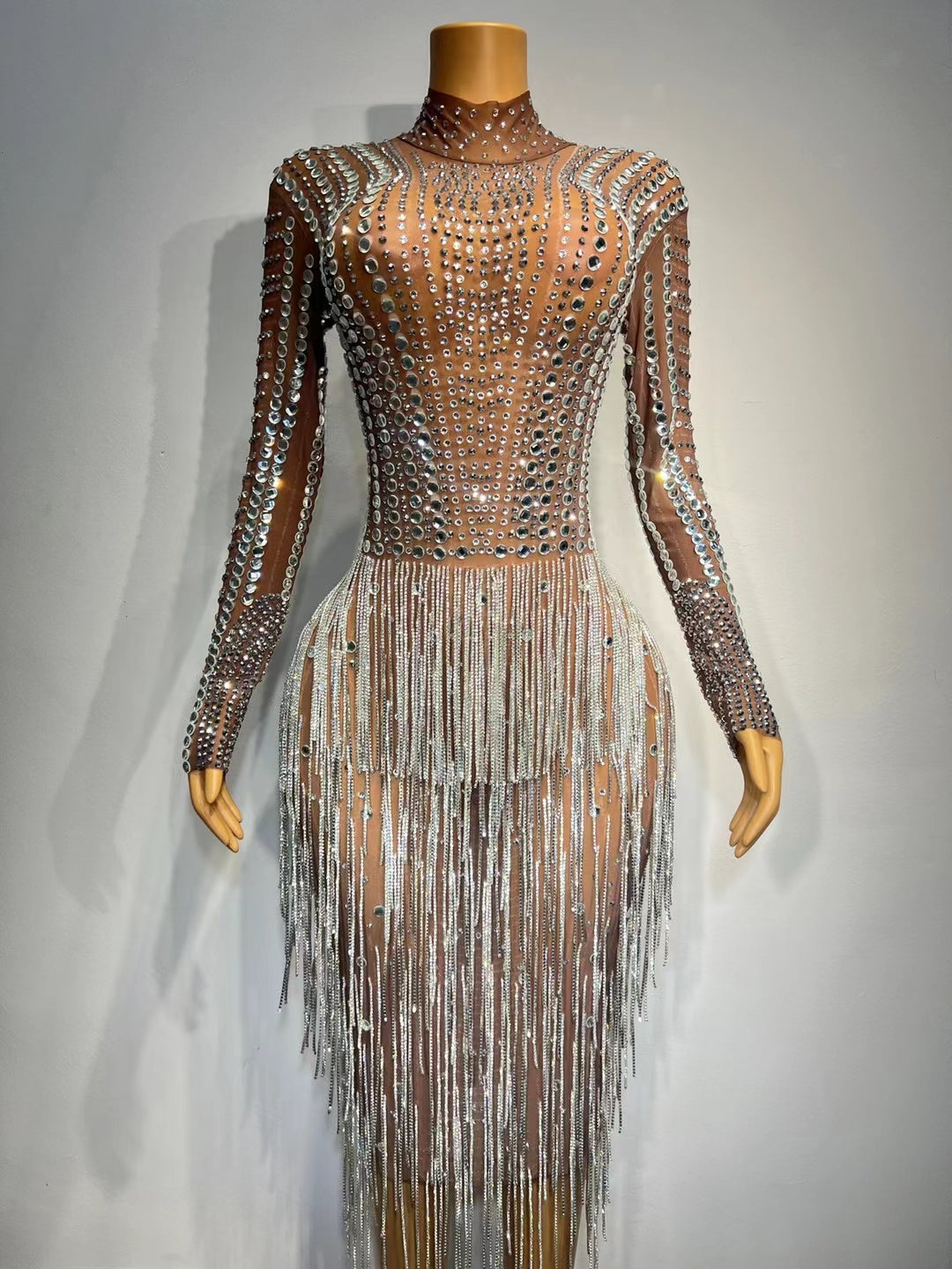 CELESINYI Zongbai Crystal Naked Gown