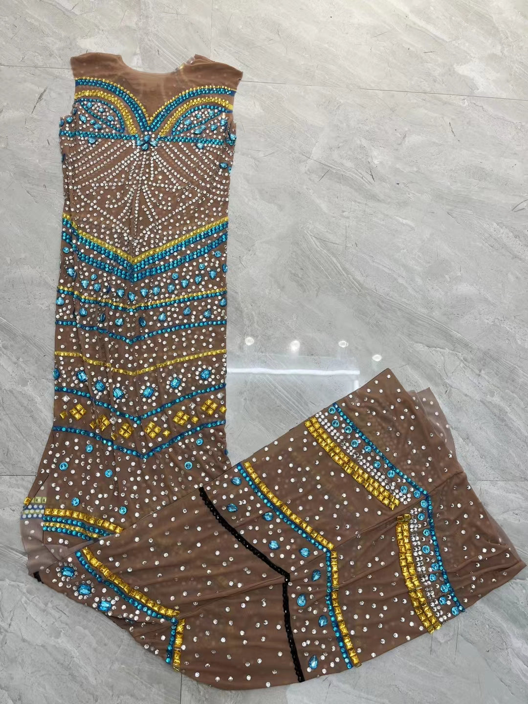CELESINYI Qingfeng Crystal Colorful Gown